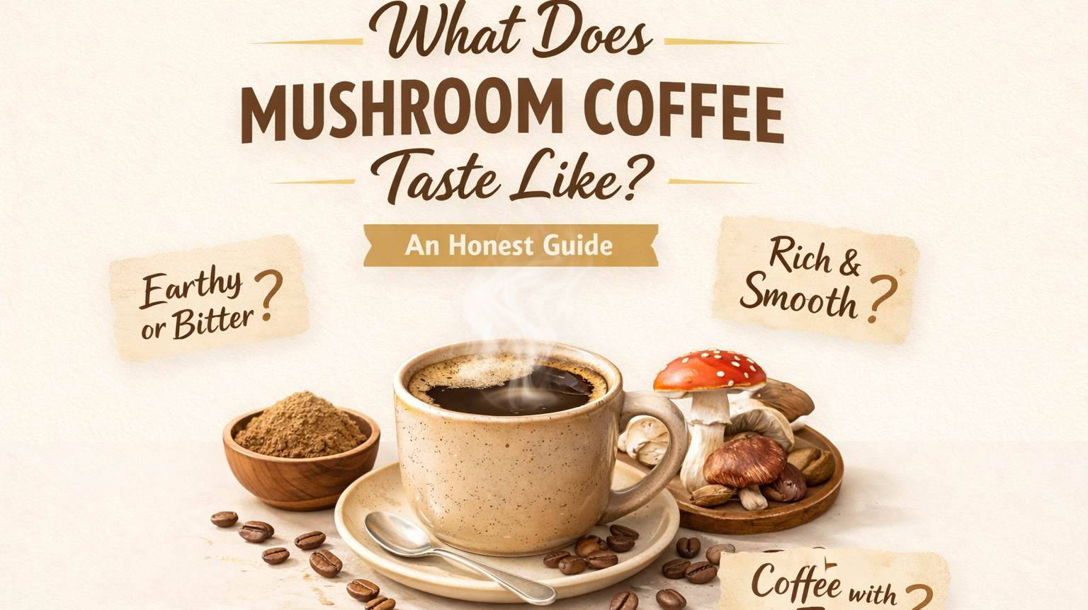 What Does Mushroom Coffee Taste Like? An Honest Guide