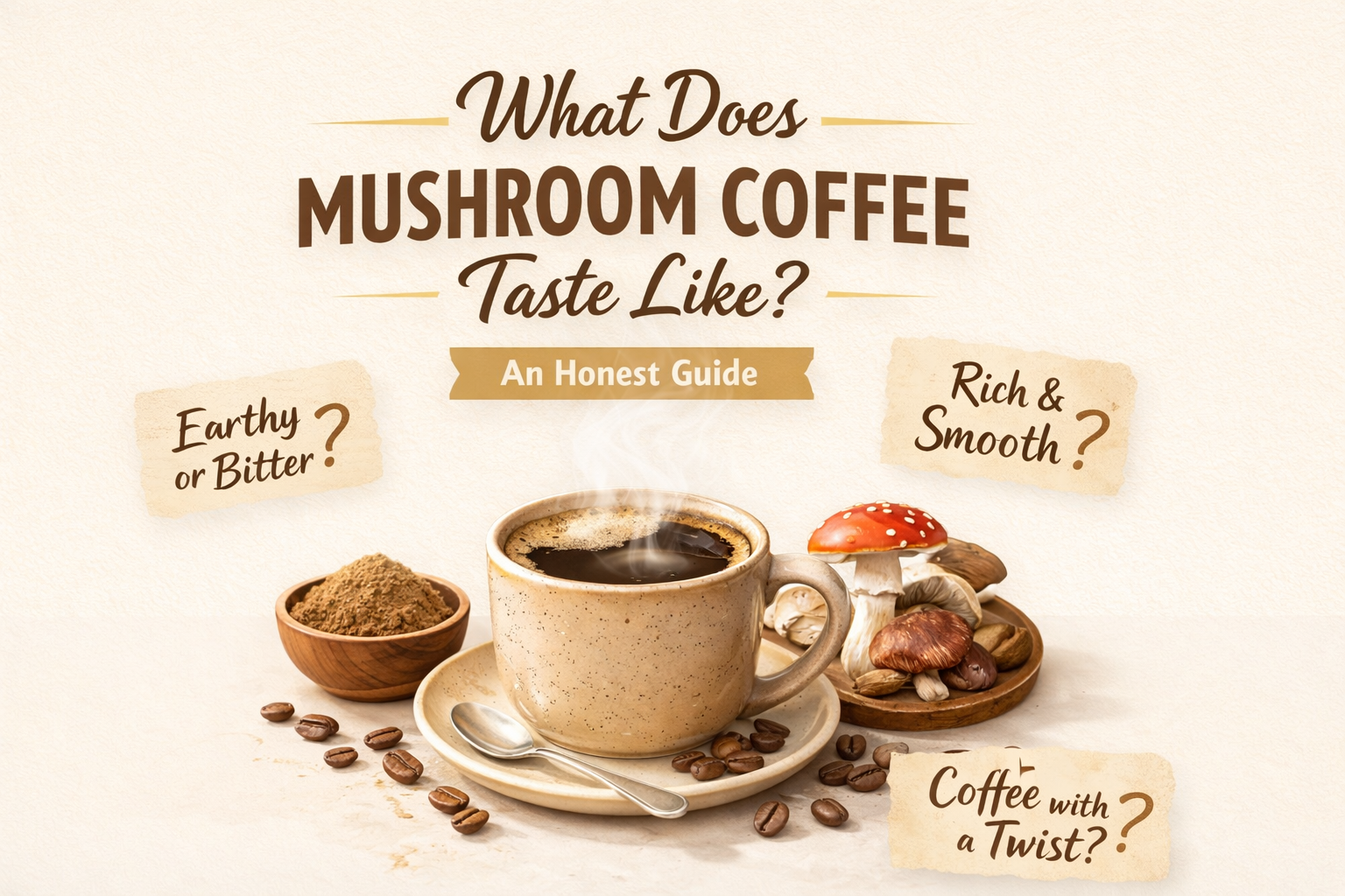 What Does Mushroom Coffee Taste Like? An Honest Guide